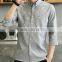 Zm35622a Casual Summer Tops Fashion Korean Slim Men's Blouse