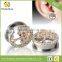 Popular colorful diamond Stainless steel hollow out tree pierced ear plug