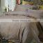 4 pieces plain dyed silk cotton satin jacquard embroidery bed sheet set