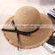 B40094A 6 colors women summer bucket bowknots hats