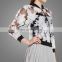 Stylish New Design Fashion Summer White and Black Printing Coat Cool Jacket