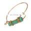 Wholesale natural agate chip stone Crystal act the role six Anglecylindrical simple fashion adjust bracelet