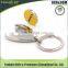 keyring with 2 color of logo metal Trolley coin