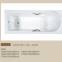 Wholesale Euro hotel home apartment good sale design bathroom white drop in acrylic tube in cheap price