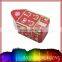 House shape candy tin box packaging for christmas/gift tin box