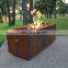 Rectangular Fire Bowl corten steel fire pit