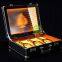Three Bottle Champagne Case and Carrier with Infinity Mirror  custom LED Champagne
