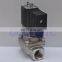 AIRTAC Normally open high temperature steam valve 100psi 2 way solenoid electric stainless water valve 1/2 3/4 inch AC220V PTFE