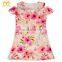 new design baby girls cactus printed cutting shoulder clothing children frock dress for kid