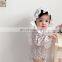 Infant and young girl Korean version of small baby floral lotus leaf princess wind bag fart clothes newborn triangle climbing