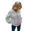 LAITE H2033 hot sales fashion contrast color women's sweatshirts ladies zipper-up tie dye crew neck sweatshirt