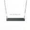 DIY necklace Women name necklace jewelry stainless steel bar necklace jewelry