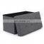 RTS Modern and fashion faux linen living room furniture folding storage bench  with six buttons