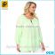 Made in China Dongguan 2016 Plus Size New Fashion Women Summer Blouse Casual Lady Blouse