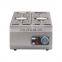 Factory Wholesale Tempering Machine Kitchen Commercial Stainless Steel 4 PCS Chocolate Melting Pot