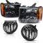 Car front head lamp light For GMC Sierra 2007-2013 1500 2500 3500HD GM2502283/GM2503283