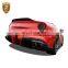 Luxury Design Dnc Style Body Kit For Ferrar High-End Cars Full Set 3k Twill CF Part RZ Style Rear Diffuser