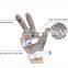 304L Stainless Steel 3 Fingers Chain Mail Ring Mesh Gloves for cutting machine chainsaw