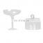 Eco-Friendly Hand Made Round Glass Cake Dome With Base