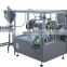 Liquid automatic rotative filling machine auto juice drinks soya milk spout pouch filling capping machinery cheap price for sale