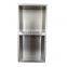 Bathroom accessories single and double black waterproof stainless steel shower niche recessed shower shelves
