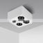 Modern Minimalist Black White Indoor Commercial Office Square Recessed Mini Cob 7W 12W18W Led Mini Spotlight