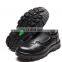 China Light genuine leather black mid cut  metal free  safety shoe