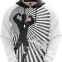 Fashion New Traditional Hoodie with Black and White Colors