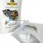 Custom print matt white laminated plastic alumimun foil coffee bean packaging bag stand up coffee pouch with zip lock