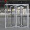 AS2047 Australia standard outward opening double tempered glazed aluminium bi fold window fold up glass window