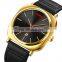 Genuine leather quartz watch top quality fashion brand Skmei 9266 wholesale 3Bar waterproof square dial men wristwatch