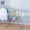 Inside clothes drying garment display rack