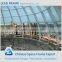 Steel frame structure roofing for glass dome
