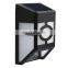 Abs Solar Garden Fence Wall Light Outdoor Rgb Color Changing Landscape Lighting Led Courtyard Path Step Waterproof Lamp
