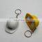 Plastic Bottle Opener Keychain with Safety Helmet Shape,wholesale low price high quality bottle opener