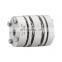 DLZT series Aluminum alloy eight screws high rigidity double disc coupling  with locking assembly