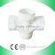 white pvc sch40 y tee pipe branch fitting