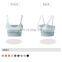 Wholesale Double Straps Low Cut Sports Bra Workout High Strength Yoga Tank Top Widen Hem