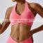 Top Fitness Gym Yoga Workout Sports Bra Top Yellow Yoga Sport Bra Women Gym Halter Neck Sports Bra
