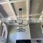 American Round Two-Tier Golden Brass Chandelier Living Room Restaurant Luxury Chandelier Lights