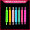Plastic Pattern Cookie Rolling Pin Multi-functional Home DIY Cake Fondant Decorating Embossed Baking Tool