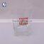 unbreakable squared shaped transparent glass drinking cups