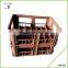 New custom clear plastic mlik bottle crate