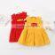 2015 Autumn & Winter Newest Girl Dress Korean Girl Bownot Woolen Sundress