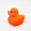 Small Orange Plastic Duck Swimming Pool Floating Toys