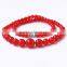 Natural Stone 6-14mm Red Agate Round Beads Necklace