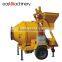 JZC350 Roller Drum Concrete mixer with Hydraulic type self loading mobile concrete mixer