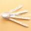 Disposable wooden spoons with colorful dots Eco-friendly wooden tableware for party