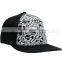 printed material elastic marijuana leaf snapback cap