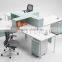 Popular Glass Partition Open 120 Office Workstation with Round Coffee Table(SZ-WS330)